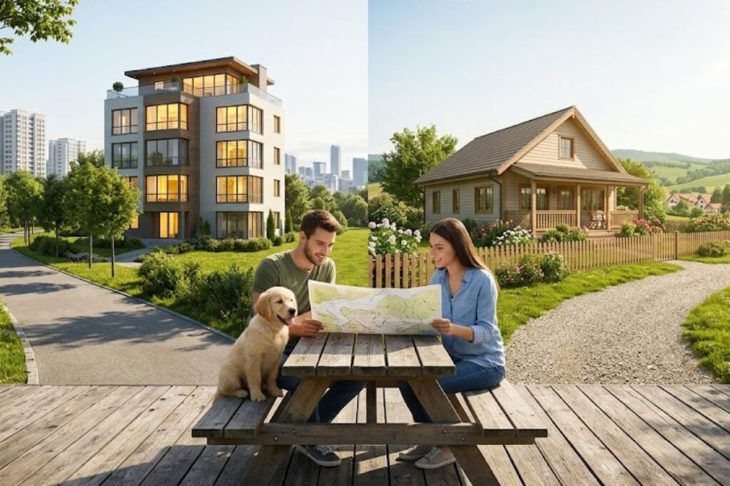 Butas ar namas: greitas testas ir esminiai kriterijai, padėsiantys pasirinkti teisingai