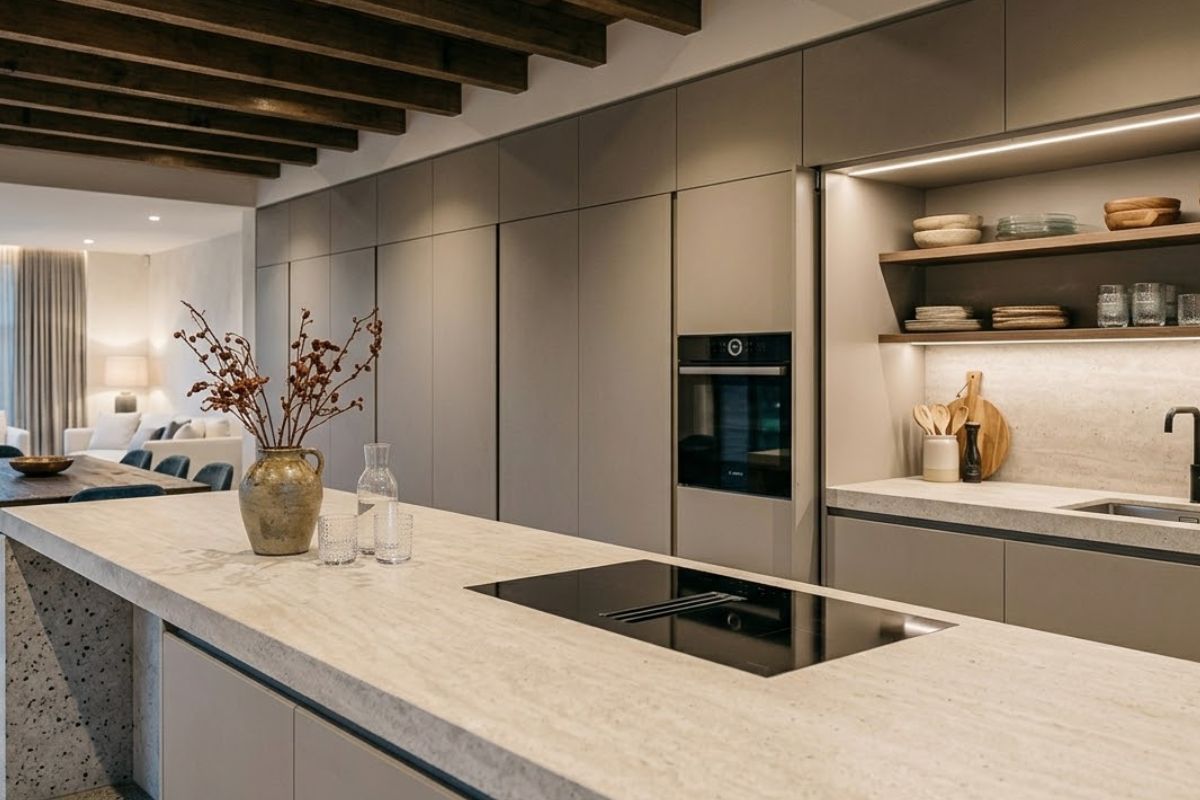 Nematoma virtuvė: estetiškas vaizdas ir paslėptos funkcijos šiuolaikiniuose namuose